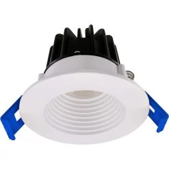 2 in. White 3000K Canless Remodel Baffle Integrated LED Recessed Light Kit by EnviroLite