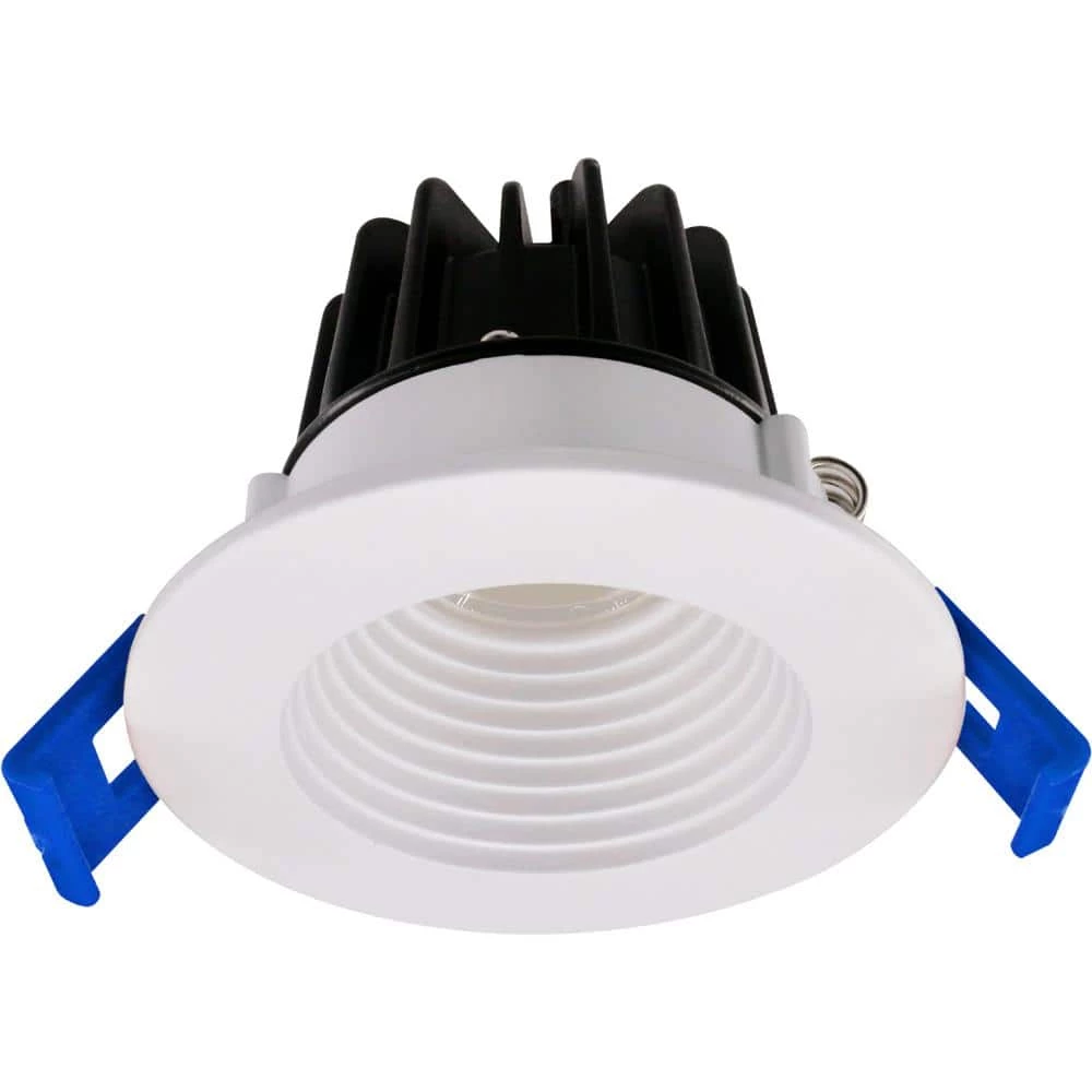 2 in. White 4000K Canless Remodel Baffle Integrated LED Recessed Light Kit by EnviroLite 3 2 in. White 4000K Canless Remodel Baffle Integrated LED Recessed Light Kit by EnviroLite