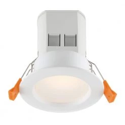 Easy-Up 3 in. White Baffle Recessed Integrated LED Kit at 94.6 CRI, 3000K, 584 Lumens by EnviroLite