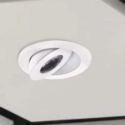 3 in. White 4000K Canless Remodel Directional Wall Wash Gimbal Integrated LED Recessed Light Kit by EnviroLite 13 3 in. White 4000K Canless Remodel Directional Wall Wash Gimbal Integrated LED Recessed Light Kit by EnviroLite -Troy Lighting Sales envirolite recessed lighting kits ev35062rfgwh40 4f 1000