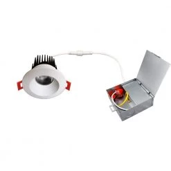 3 in. White 3000K Canless Remodel Baffle Integrated LED Recessed Light Kit by EnviroLite -Troy Lighting Sales envirolite recessed lighting kits ev36081wh30 1f 1000