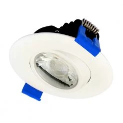 3 in. White 4000K Canless Remodel Directional Gimbal Integrated LED Recessed Light Kit by EnviroLite