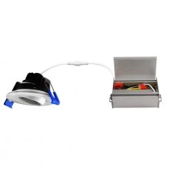 3 in. White 4000K Canless Remodel Directional Gimbal Integrated LED Recessed Light Kit by EnviroLite -Troy Lighting Sales envirolite recessed lighting kits ev36082wh40 fa 1000