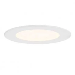 4 in. Round 550 Lumens Selectable CCT Integrated LED Canless Slim Panel Light by EnviroLite -Troy Lighting Sales envirolite recessed lighting kits ev457rwk50wh 1f 1000