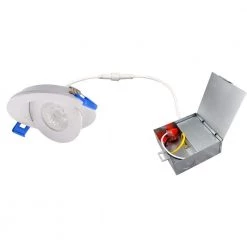 4 in. White 4000K Canless Remodel Directional Wall Wash Gimbal Integrated LED Recessed Light Kit by EnviroLite 14 4 in. White 4000K Canless Remodel Directional Wall Wash Gimbal Integrated LED Recessed Light Kit by EnviroLite -Troy Lighting Sales envirolite recessed lighting kits ev480102rfgwh40 fa 1000