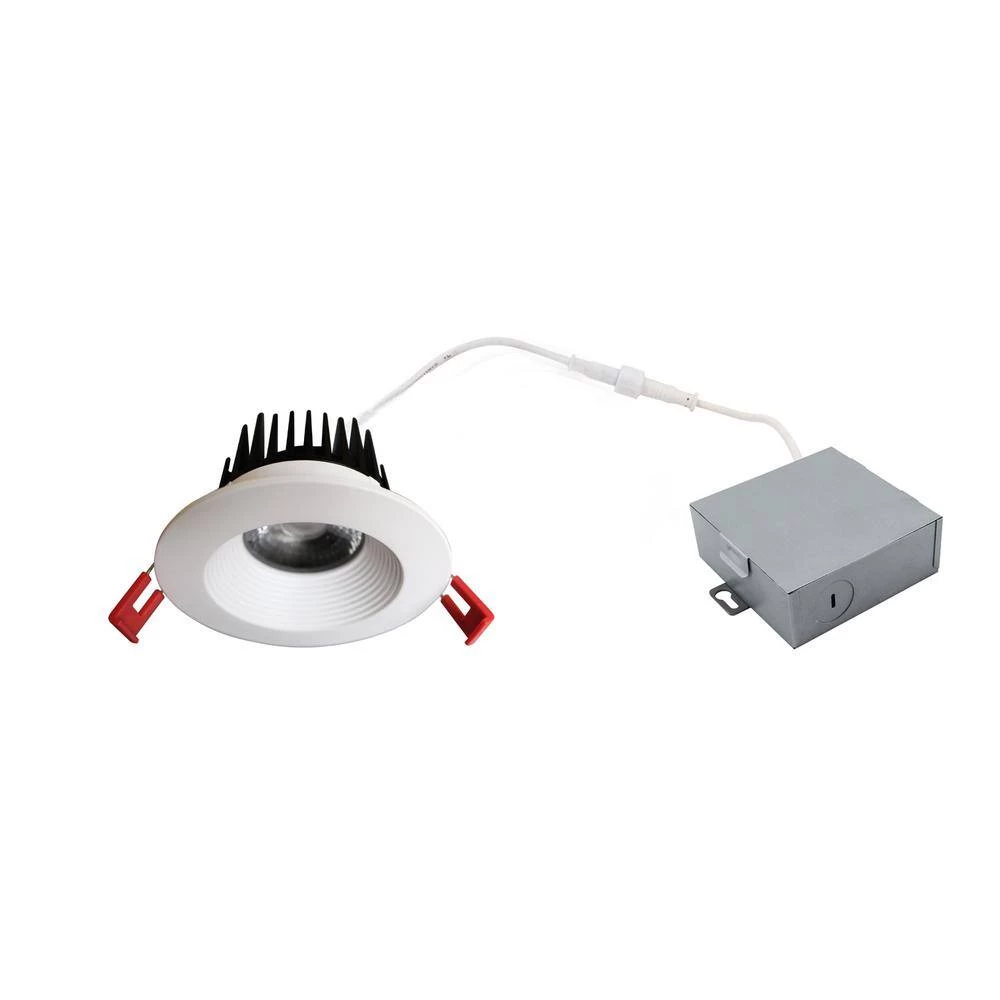 4 in. White 4000K Canless Remodel Baffle Integrated LED Recessed Light Kit by EnviroLite 6 4 in. White 4000K Canless Remodel Baffle Integrated LED Recessed Light Kit by EnviroLite - Image 4