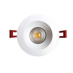 4 in. White 4000K Canless Remodel Baffle Integrated LED Recessed Light Kit by EnviroLite 9 4 in. White 4000K Canless Remodel Baffle Integrated LED Recessed Light Kit by EnviroLite -Troy Lighting Sales envirolite recessed lighting kits ev490111wh40 4f 1000
