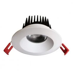 4 in. White 4000K Canless Remodel Baffle Integrated LED Recessed Light Kit by EnviroLite