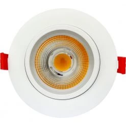 4 in. White 3000K Canless Remodel Directional Gimbal Integrated LED Recessed Light Kit by EnviroLite -Troy Lighting Sales envirolite recessed lighting kits ev490112wh30 4f 1000