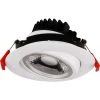 4 in. White 3000K Canless Remodel Directional Gimbal Integrated LED Recessed Light Kit by EnviroLite 2 4 in. White 3000K Canless Remodel Directional Gimbal Integrated LED Recessed Light Kit by EnviroLite -Troy Lighting Sales envirolite recessed lighting kits ev490112wh30 64 1000