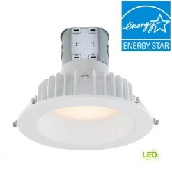 Easy Up 6 in. White Integrated LED Recessed Kit by EnviroLite -Troy Lighting Sales envirolite recessed lighting kits ev608943wh27 c3 1000