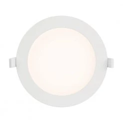 6 in. Round 800 Lumens Selectable CCT Integrated LED Canless Slim Panel Light by EnviroLite -Troy Lighting Sales envirolite recessed lighting kits ev685rwk50wh 44 1000