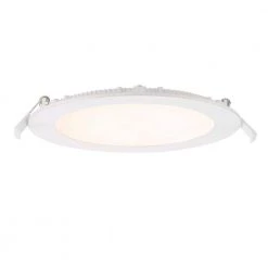 6 in. Round 800 Lumens Selectable CCT Integrated LED Canless Slim Panel Light by EnviroLite