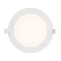 6 in. Round 850 Lumens Integrated LED Canless Slim Panel Light, 5000K by EnviroLite -Troy Lighting Sales envirolite recessed lighting kits ev685rwmvwh50 44 1000
