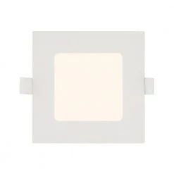 6 in. Square 900 Lumens Integrated LED Canless Slim Panel Light, 5000K by EnviroLite -Troy Lighting Sales envirolite recessed lighting kits ev685swmvwh50 44 1000