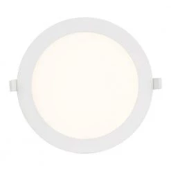 8 in. Round 1450 Lumens Integrated LED Canless Slim Panel Light, 5000K by EnviroLite 13 8 in. Round 1450 Lumens Integrated LED Canless Slim Panel Light, 5000K by EnviroLite -Troy Lighting Sales envirolite recessed lighting kits ev814rwmvwh50 44 1000