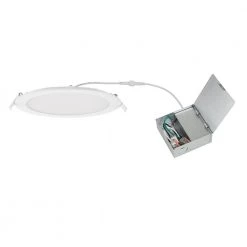 8 in. Round 1450 Lumens Integrated LED Canless Slim Panel Light, 5000K by EnviroLite 10 8 in. Round 1450 Lumens Integrated LED Canless Slim Panel Light, 5000K by EnviroLite -Troy Lighting Sales envirolite recessed lighting kits ev814rwmvwh50 c3 1000