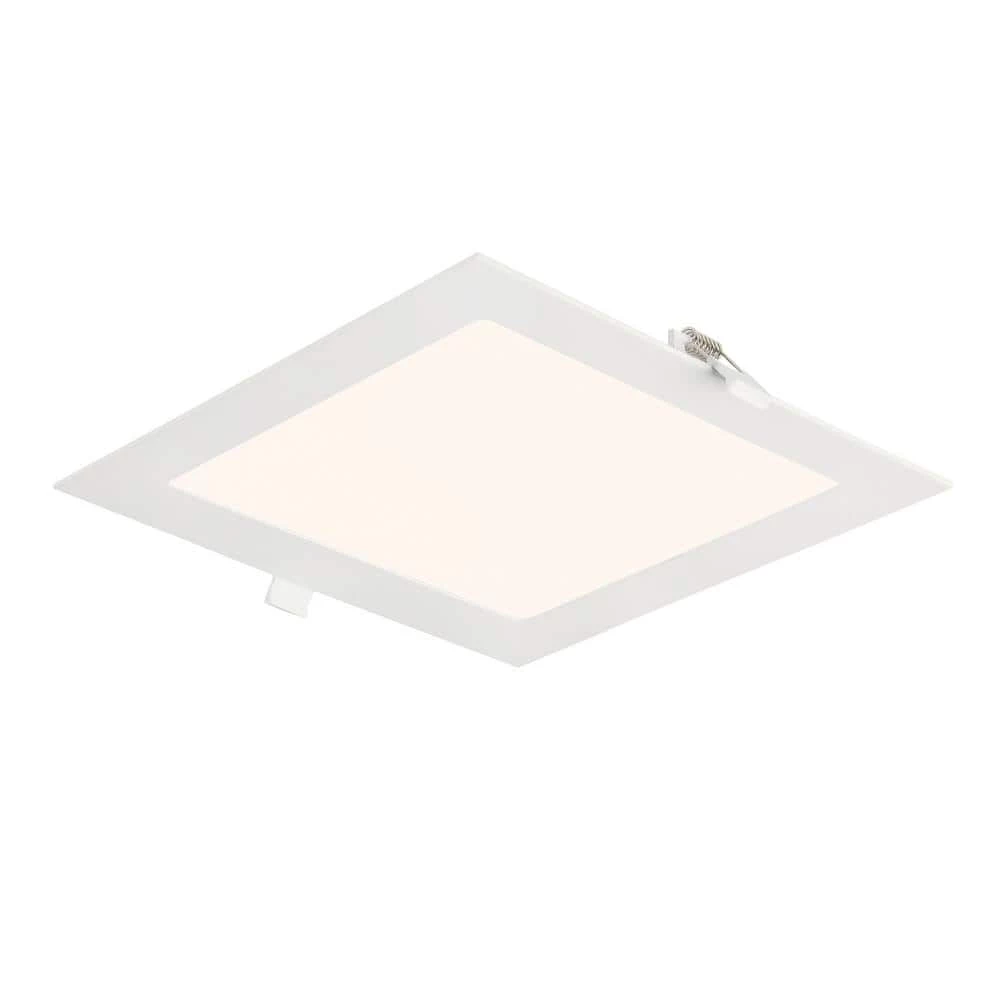 8 in. Square 1400 Lumens Integrated LED Canless Slim Panel Light, 5000K by EnviroLite 3 8 in. Square 1400 Lumens Integrated LED Canless Slim Panel Light, 5000K by EnviroLite