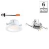 4 in. 2700K White New Construction Recessed Integrated LED Housing LED Trim Kit (6-Pack) by EnviroLite 1 4 in. 2700K White New Construction Recessed Integrated LED Housing LED Trim Kit (6-Pack) by EnviroLite -Troy Lighting Sales envirolite recessed lighting kits evh4l4733n27 6 64 1000