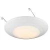 6 in. White Integrated LED J-Box or Recessed Can Mounted LED Disk Light Trim, 2700K by EnviroLite