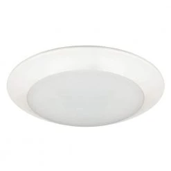 8 in. White Integrated LED Surface Mounted Disk Light Trim (6-Pack) by EnviroLite