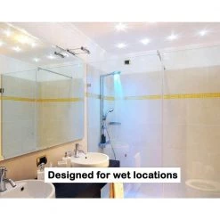 Standard Retrofit 4 in. White Recessed Trim Day LED Ceiling Can Light with 92 CRI, 5000K by EnviroLite -Troy Lighting Sales envirolite recessed lighting trims evl4730mwh50 1d 1000