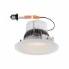 Deep Splay 4 in. 2700K White Trim Warm 91 CRI LED Ceiling Recessed Can Light by EnviroLite -Troy Lighting Sales envirolite recessed lighting trims evl4732dswh27 64 1000