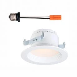 4 in. 5000K White Integrated LED Recessed Can Light Baffle Trim by EnviroLite