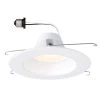 5 in. / 6 in. Remodel White Integrated LED Recessed Can Ceiling Downlight Baffle Trim, Dimmable, 3500K by EnviroLite -Troy Lighting Sales envirolite recessed lighting trims evl66893wh35 64 1000