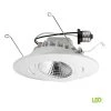 6 in. Bright White Integrated LED Recessed Directional Gimbal Trim 96 CRI Ceiling Light by EnviroLite 1 6 in. Bright White Integrated LED Recessed Directional Gimbal Trim 96 CRI Ceiling Light by EnviroLite -Troy Lighting Sales envirolite recessed lighting trims evl6742awh40 64 1000