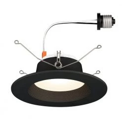5 in. and 6 in. 3000K Integrated LED Black Recessed Light Trim by EnviroLite