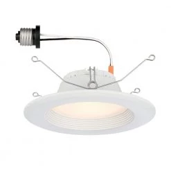 5 in. and 6 in. White Integrated LED Recessed Light Trim, 2700K by EnviroLite