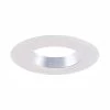 4 in. Decorative Specular Clear Cone on White Trim Ring for LED Recessed Light with Trim Ring by EnviroLite