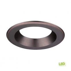 6 in. Decorative Bronze Trim Ring for LED Recessed Light with Trim Ring by EnviroLite -Troy Lighting Sales envirolite recessed lighting trims evlt6741bz 40 1000