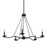 Sawyer 5-Light Forged Iron 40 in. D Chandelier by Troy Lighting -Troy Lighting Sales forged iron troy lighting chandeliers f6305 64 1000