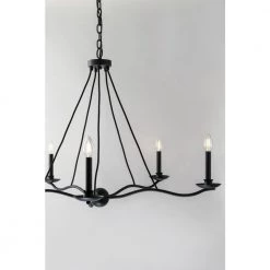 Sawyer 5-Light Forged Iron 40 in. D Chandelier by Troy Lighting -Troy Lighting Sales forged iron troy lighting chandeliers f6305 c3 1000