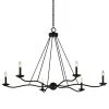 Sawyer 53.5 in. 6-Light Forged Iron D Chandelier by Troy Lighting -Troy Lighting Sales forged iron troy lighting chandeliers f6306 64 1000