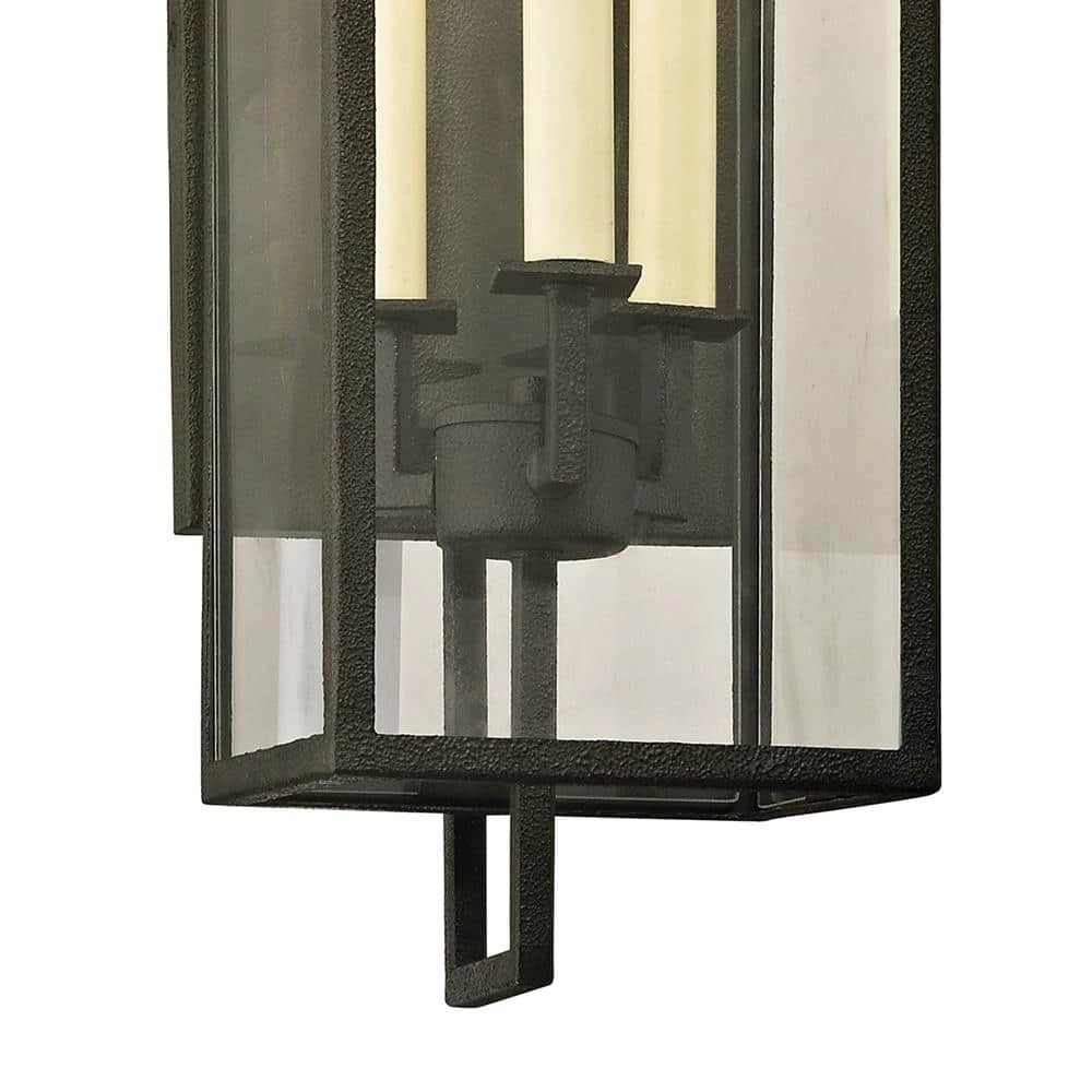 Beckham 3-Light Forged Iron 21.5 in. H Outdoor Wall Lantern Sconce with Clear Glass by Troy Lighting 7 Beckham 3-Light Forged Iron 21.5 in. H Outdoor Wall Lantern Sconce with Clear Glass by Troy Lighting - Image 5
