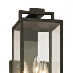 Beckham 3-Light Forged Iron 21.5 in. H Outdoor Wall Lantern Sconce with Clear Glass by Troy Lighting 9 Beckham 3-Light Forged Iron 21.5 in. H Outdoor Wall Lantern Sconce with Clear Glass by Troy Lighting -Troy Lighting Sales forged iron troy lighting outdoor sconces b6382 c3 1000