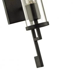 Park Slope 1-Light Forged Iron 21 in. H Outdoor Wall Lantern Sconce with Clear Glass by Troy Lighting -Troy Lighting Sales forged iron troy lighting outdoor sconces b6461 1f 1000