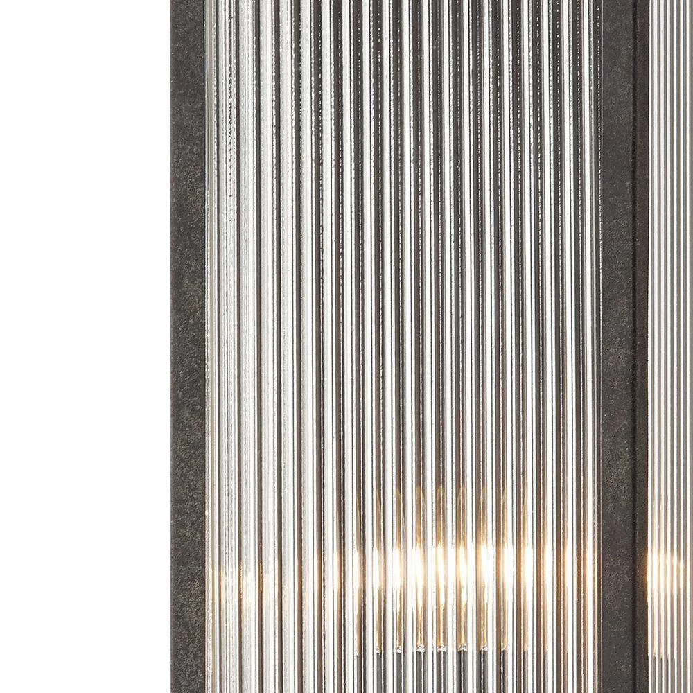 Tisoni 1-Light French Iron Wall Sconce with Clear Ribbed Glass by Troy Lighting 5 Tisoni 1-Light French Iron Wall Sconce with Clear Ribbed Glass by Troy Lighting - Image 3