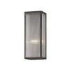 Tisoni 1-Light French Iron Wall Sconce with Clear Ribbed Glass by Troy Lighting -Troy Lighting Sales french iron troy lighting vanity lighting b7391 64 1000