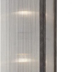 Tisoni 23 in. 2-Light French Iron Wall Sconce with Clear Ribbed Glass Shade by Troy Lighting -Troy Lighting Sales french iron troy lighting vanity lighting b7393 4f 1000