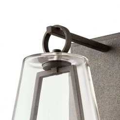 Adamson 19 in. French Iron 1-Light Wall Sconce with Clear Glass Shade by Troy Lighting -Troy Lighting Sales french iron troy lighting vanity lighting b7402 4f 1000