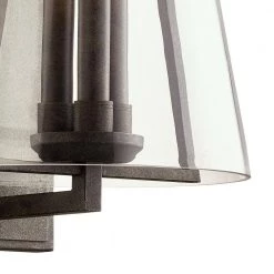 Adamson 3-Light French Iron Wall Sconce with Clear Glass Shade by Troy Lighting -Troy Lighting Sales french iron troy lighting vanity lighting b7403 1f 1000