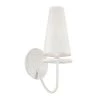 Marcel 1-Light Gesso White 14.25 in. H Wall Sconce with Off-White Hardback Cotton Shade by Troy Lighting 1 Marcel 1-Light Gesso White 14.25 in. H Wall Sconce with Off-White Hardback Cotton Shade by Troy Lighting -Troy Lighting Sales gesso white troy lighting wall sconces b6281 64 1000