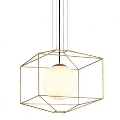Silhouette 1-Light Gold Leaf Pendant by Troy Lighting