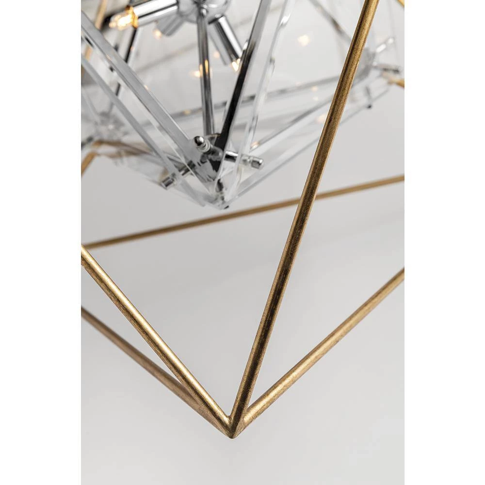 Epic 4-Light Gold Leaf Pendant with Clear Shade by Troy Lighting 5 Epic 4-Light Gold Leaf Pendant with Clear Shade by Troy Lighting - Image 3