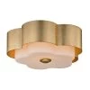 Allure 2-Light Gold Leaf Celling Flush Mount with Opal White Glass Shade by Troy Lighting