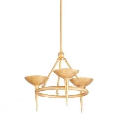 Cecilia 3-Light Gold Chandelier by Troy Lighting